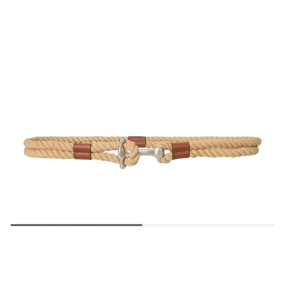 Ralph Lauren Tan and Brown Rope Belt - Picture 2 of 5